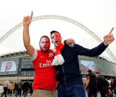 Arsenal fans wembley