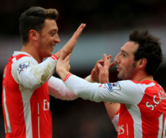 Santi Cazorla and Mesut Ozil spice up this team, while exploiting spaces like spies.