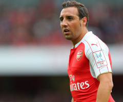 LONDON, ENGLAND - JULY 26: Santi Cazorla of Arsenal during the Emirates Cup match between Arsenal and VfL Wolfsburg at Emirates Stadium on July 26, 2015 in London, England.  (Photo by Catherine Ivill - AMA/Getty Images).