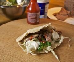 Left over kebab