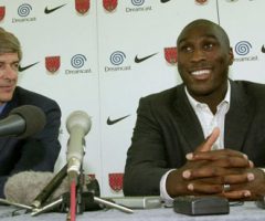 Sol Campbell and Arsene Wenger