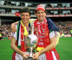 David with Tony Adams Wembley 1987