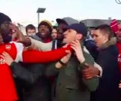 Fans fight