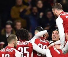 Gunners celebrate