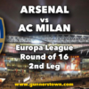 Arsenal vs AC Milan