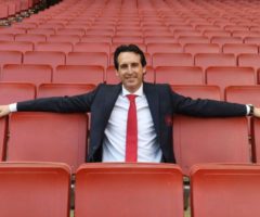 LONDON, ENGLAND - MAY 23:  Arsenal unveil new Head Coach Unai Emery at Emirates Stadium on May 23, 2018 in London, England.  (Photo by Stuart MacFarlane/Arsenal FC via Getty Images)