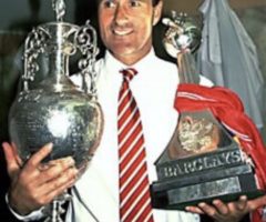 George looks like the cat who got the cream up at Anfield in 1989