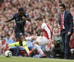 Ozil was targeted by Guardiola