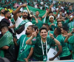 Saudi celebration win over Germany