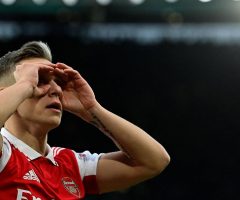 Trossard celebration