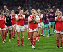 Applauding traveling fans