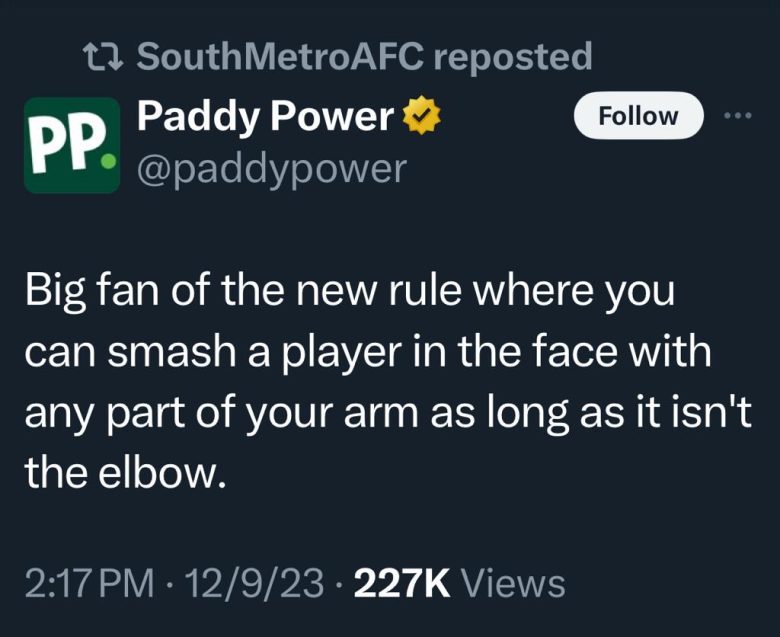 New rule face smash
