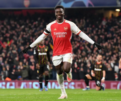 Saka - top goal contributions UCL