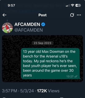 Dowman Best in 30 years