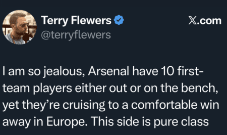 Terry Flowers tweet
